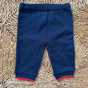 Jacadi Navy and Red Kids Sweatpants
